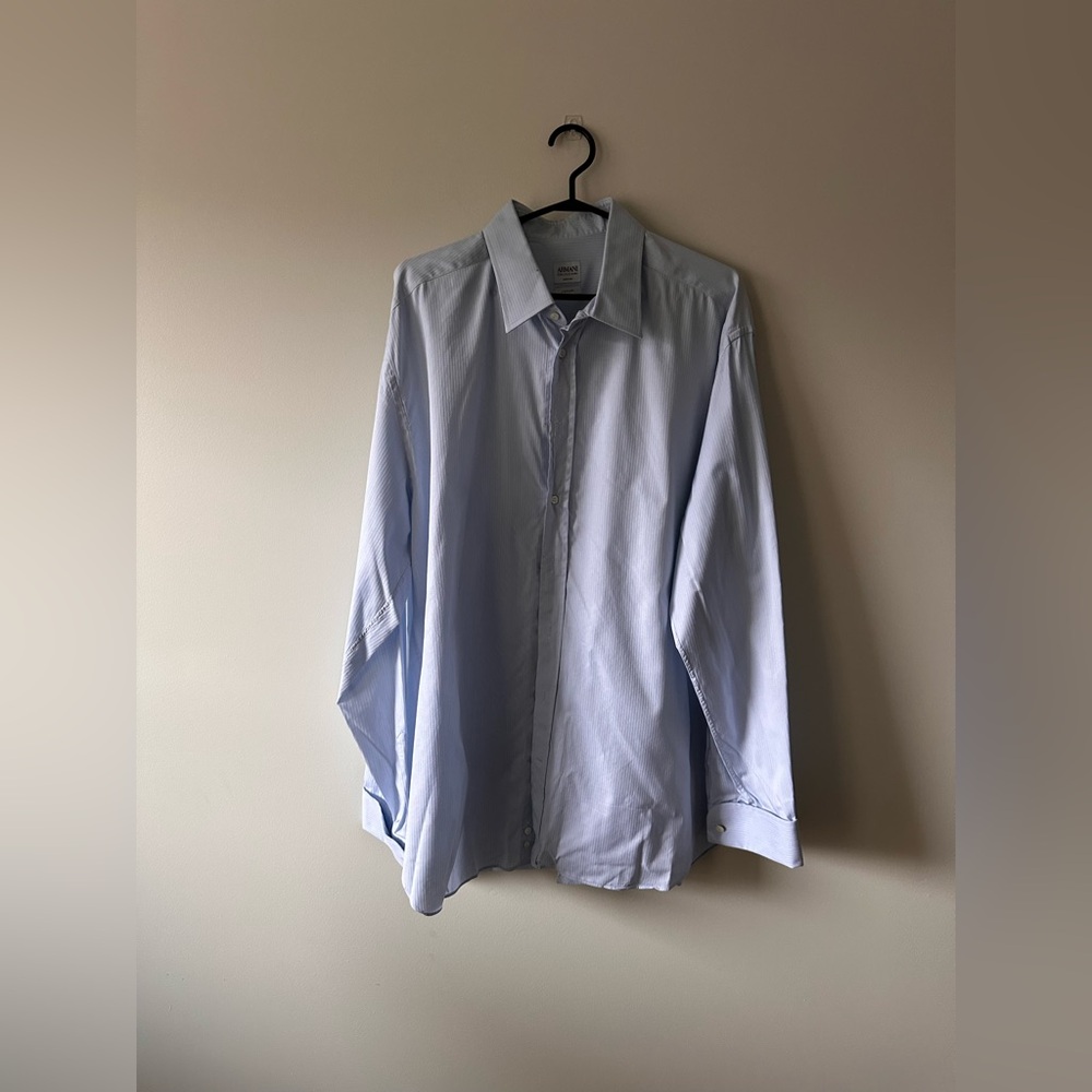 Armani Collezioni Blue Dress Shirt
